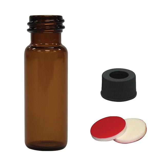 Chromatography Research Supplies 4.0 mL Amber Screw Top Vial Combo Pack (100/pk)